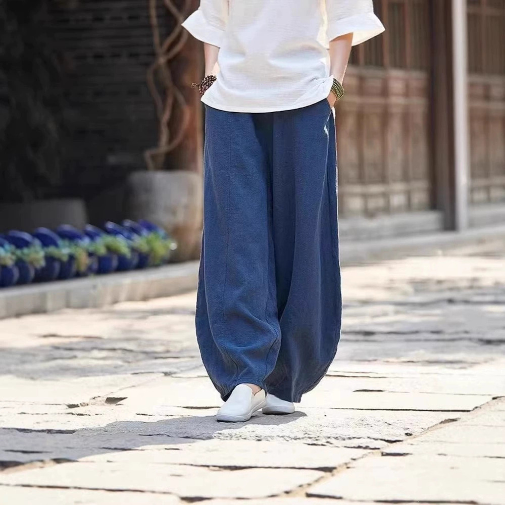 Forever 21 Summer Everyday Balloon Pants with Pockets Elastic Cuffs Fitted